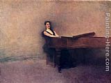 Thomas Wilmer Dewing Famous Paintings - The Piano